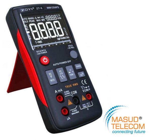 Digital Multimeter True-RMS 3-Line Dispaly 9999