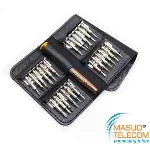 XW-6025 25 Piece Interchangeable Screwdriver Set for Mobile Phone Repair Tool Kit with Bag