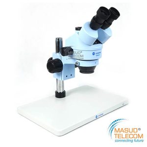 SUNSHINE SZM45T-B3 TRINOCULAR HD STEREO MICROSCOPE WITH LIGHT AND 0.5X LENS