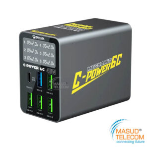 Mechanic C-Power 6C Smart Digital Display 6 Port USB Charger ( PD 3.0 + QC 3.0 )