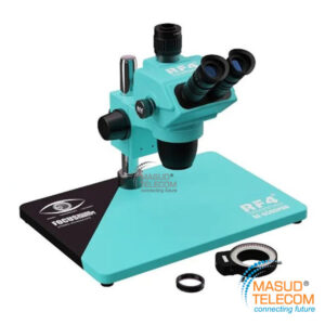 RF4 RF6565Pro 6.5-65X Synchronous Zoom Trinocular Stereo Microscope with Aluminum Alloy Base