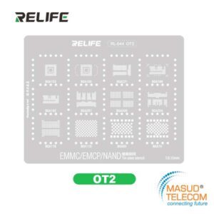 Relife RL-044 OT2 BGA IC Reballing Stencil For Android Nand Flash EMMC EMCP UFS LPDDR PCIE BGA162 BGA153 BGA169 BGA221 BGA186 BGA297 BGA254 BGA178 BGA200 BGA110 BGA60 BGA70 similar EMMC:1 EMMC:2 EMMC:3
