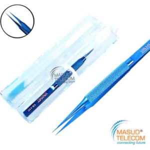 YAXUN YX-11C & 15C Precision Titanium Alloy Curved Tweezer Fly Line Fingerprint Forceps Clips
