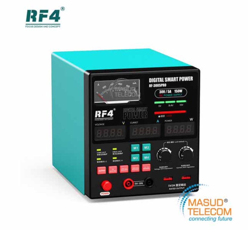 RF4 3005Pro 3005D 30 Volts 5 Ampere Auto Range Switch Of A/Ma High Performance Dc Power Supply With High Power Transformer.