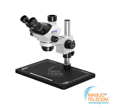 SOPTOP 7060 Ultra Trinocular HD Microscope 7-60X with LED Lights Continuous Zoom Stereo Microscope
